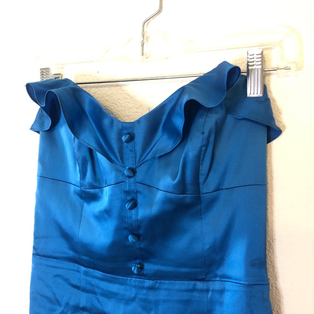 Y2K Betsey Johnson Silk Pencil Dress - Picture 2 of 7